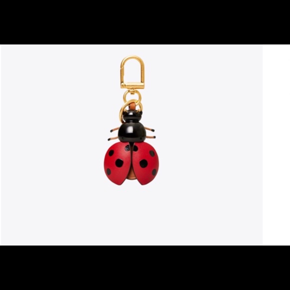 Tory Burch Accessories - Tory Burch Leather Ladybug Key Fob/Bag Charm